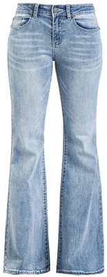 RED by EMP Damen hellblaue Bootcut Jeans mit Schlag und leichter Waschung