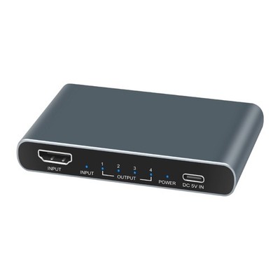 Splitter 1x4 Video Splitter 4K 1 in 4 out For HDTV DVD
