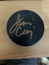 USA Hockey Jim Craig Signed Rare Hockey Puck with Provenance