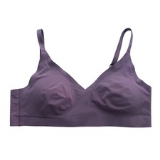 PINK Victoria's Secret Women's M Mauve Seamless Bralette Wireless V-Neck Comfort