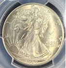 1939-D 50C Walking Liberty Half Dollar PCGS MS64 Sharp Coin Bright Silver Hue