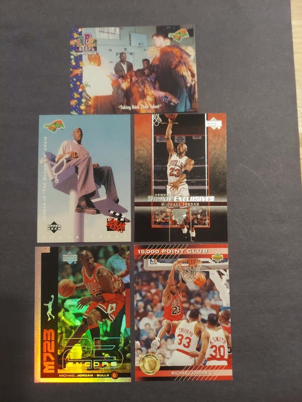 Lot ot of (5) Upper Deck Michael Jordan Chicago Bulls HOF A GREAT GROUP HOT 🔥 