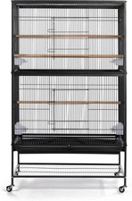 Prevue Pet Products Wrought Iron Small  Medium Birds Flight Cage, Black Hammert