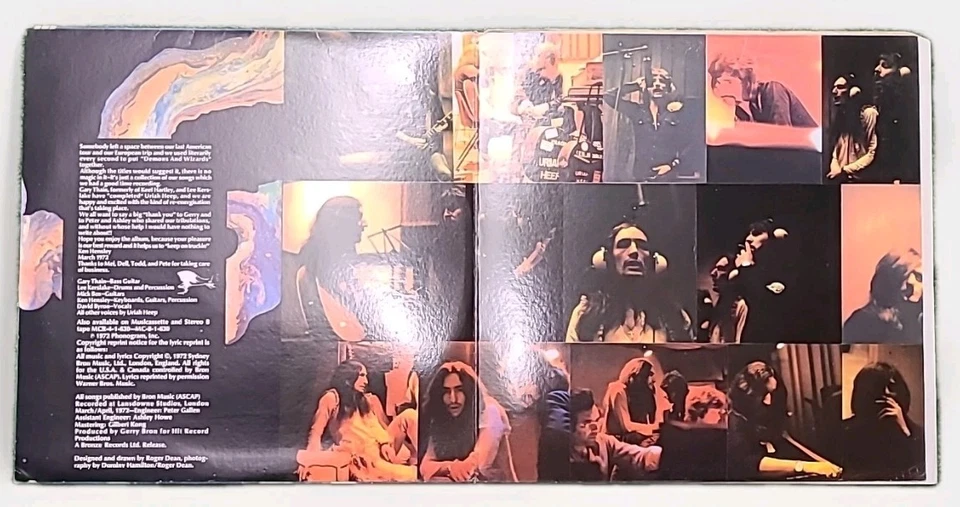 Uriah Heep Demons And Wizards 1972 LP Vinyl SRM-1-630 Mercury EX Vinyl Foto 3 de 4