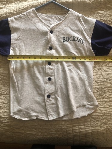 Vintage Colorado Rockies Shirt Youth Size 8 MLB See Measurements Bichette - Picture 8 of 11