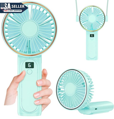 Portable Handheld Turbo Fan, 5 Gear Wind, Battery Operated, Up To