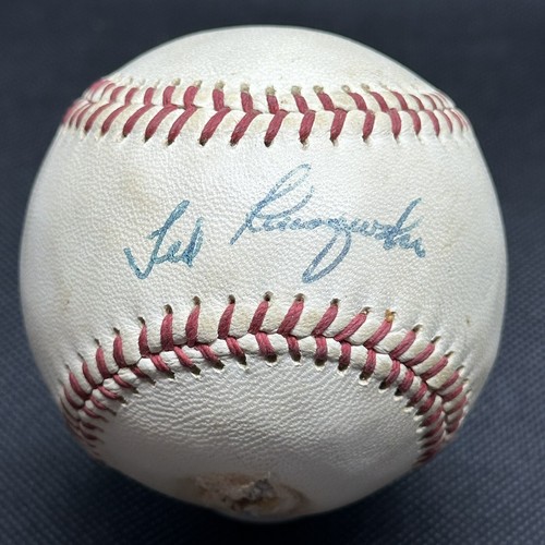 Ted Kluszewski Single Signed Baseball JSA LOA Cincinnati Reds RARE!