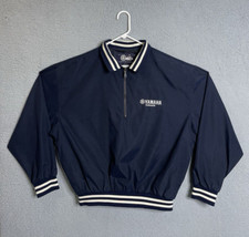 Vintage YAMAHA Outboards Windbreaker Jacket Mens L Blue Banded