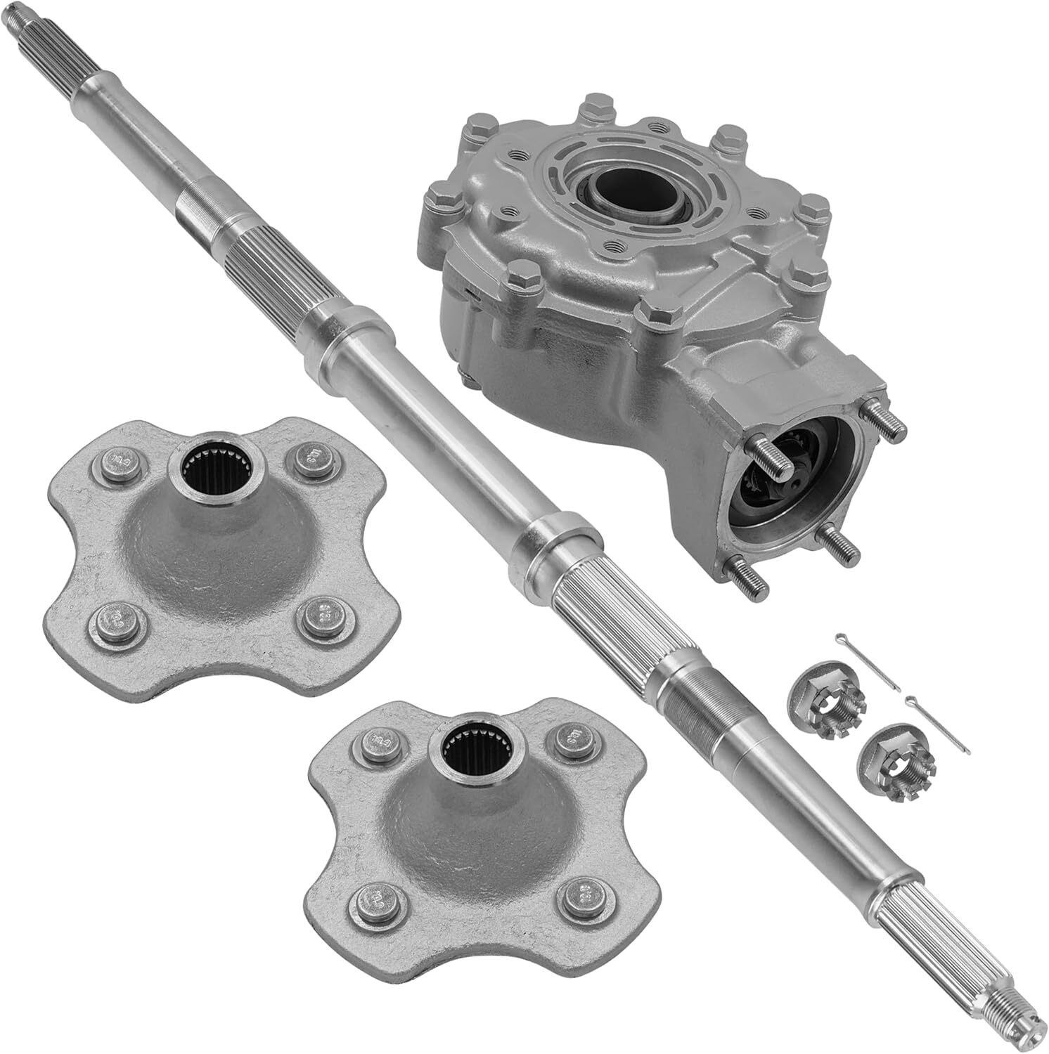 Rear Differential Axle + Wheel Hubs Kit For 88-95 Honda Fourtrax 300 TRX300FW