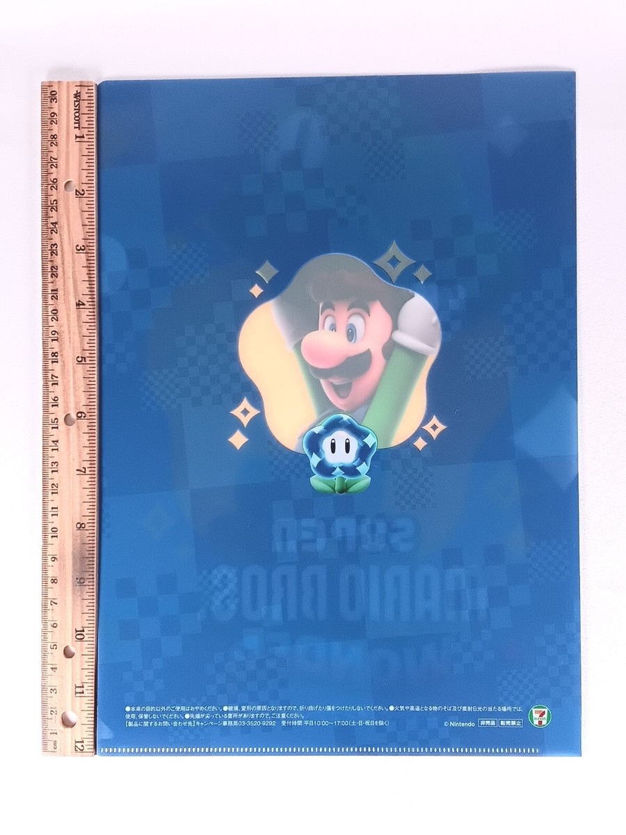 Luigi Super Mario Bros. Wonder × Seven-Eleven A4 Clear File