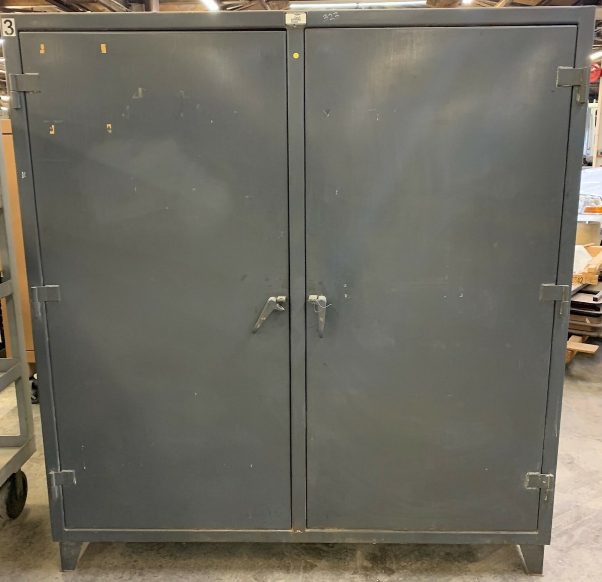 STRONGHOLD DOUBLE SHIFT CABINET 66-DS-248 2 DOOR 8 SHELF 925