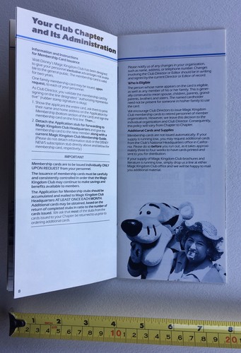 Raro 1982 Manual del Director de Magic Kingdom de Walt Disney, Excelente Estado - Imagen 6 de 12
