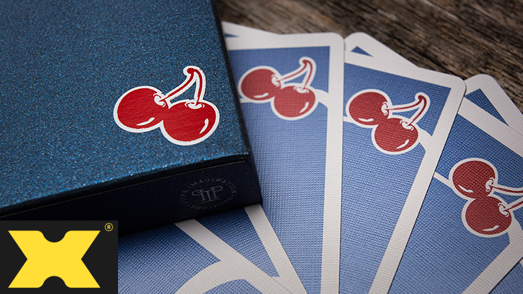 Cherry Casino House Deck Playing Cards (Tahoe Blue) by Pure