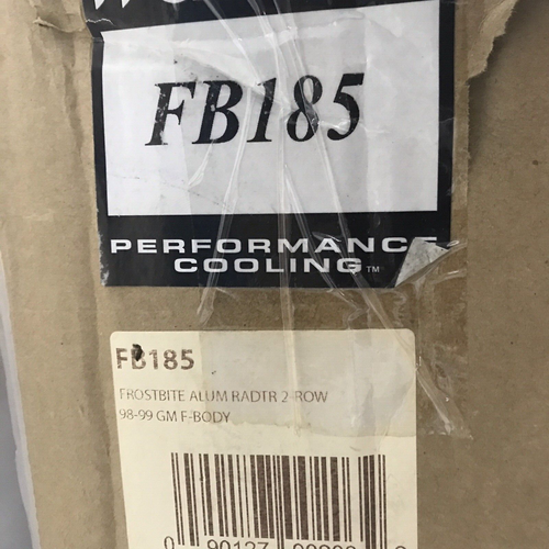 Radiador de aluminio Frostbite FB185, 2 filas, carrocería Camaro/Firebird G 1998-99 - Imagen 2 de 20