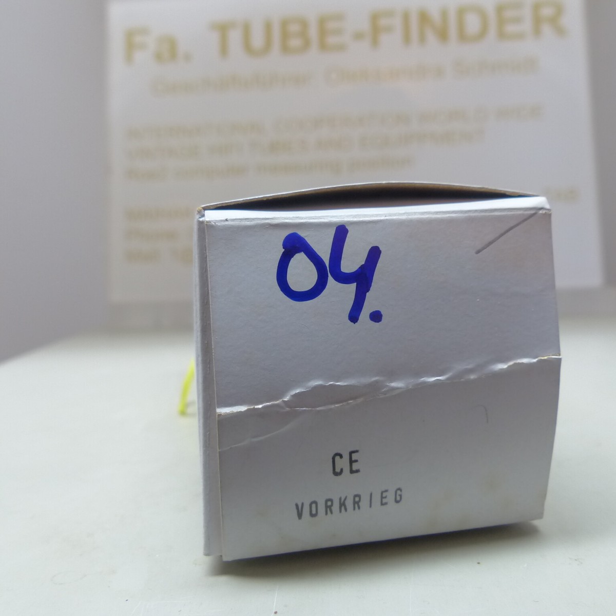 1X EZ2 PHILIPS MINIWATT label Vacuum Tube Valve NOS TESTED 100