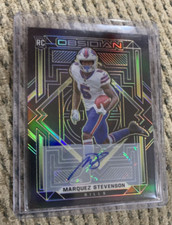 2021 Obsidian Electric Etch YELLOW MARQUEZ STEVENSON Rookie AUTO SSP #/25 BILLS
