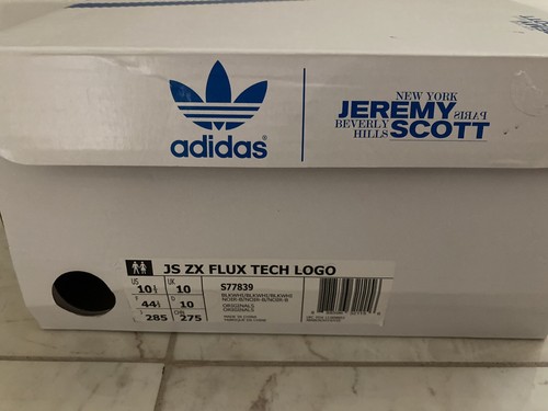 Adidas Originals Jeremy Scott ZX Flux Tech Logo Shoes US10 M New withBox S77839 - Picture 3 of 3