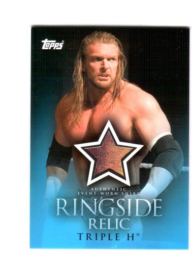 Triple H card from 2009 Topps WWE Ringside Relics