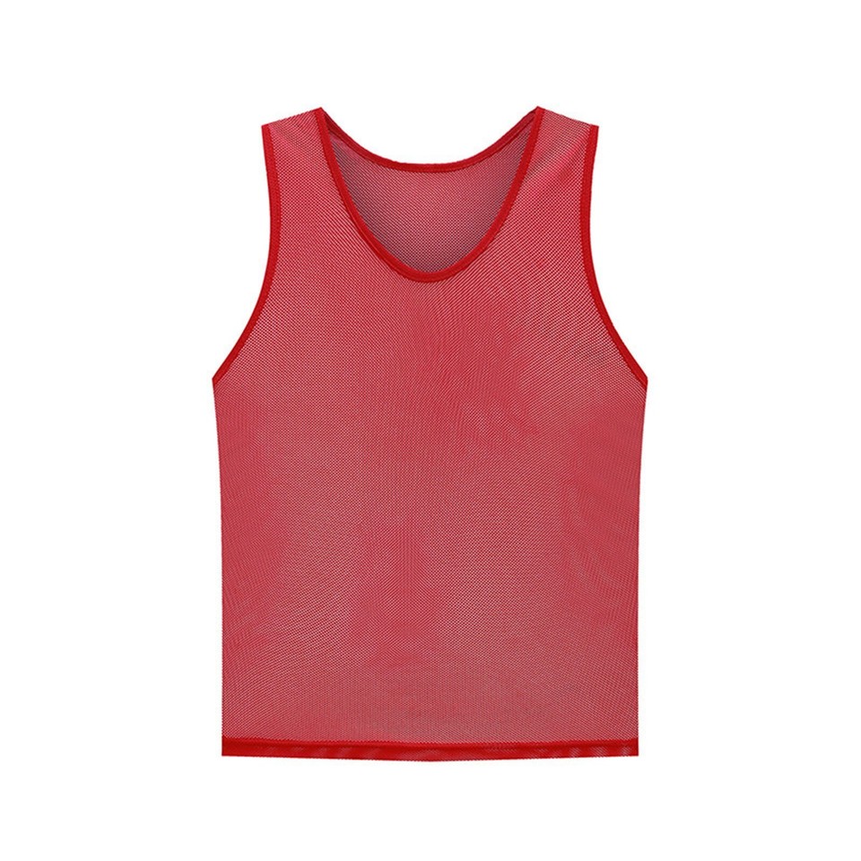 Loose Fit Training Vests for Soccer and Cricket Breathable Mesh