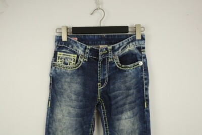 TRUE RELIGION Denim SUPER RICKY T Thick Stitch Skinny Jeans Size 