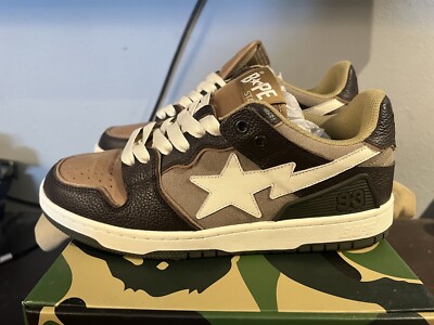 Brown Ivory Sk8sta Bape BAPE SK8 STA #4 M1