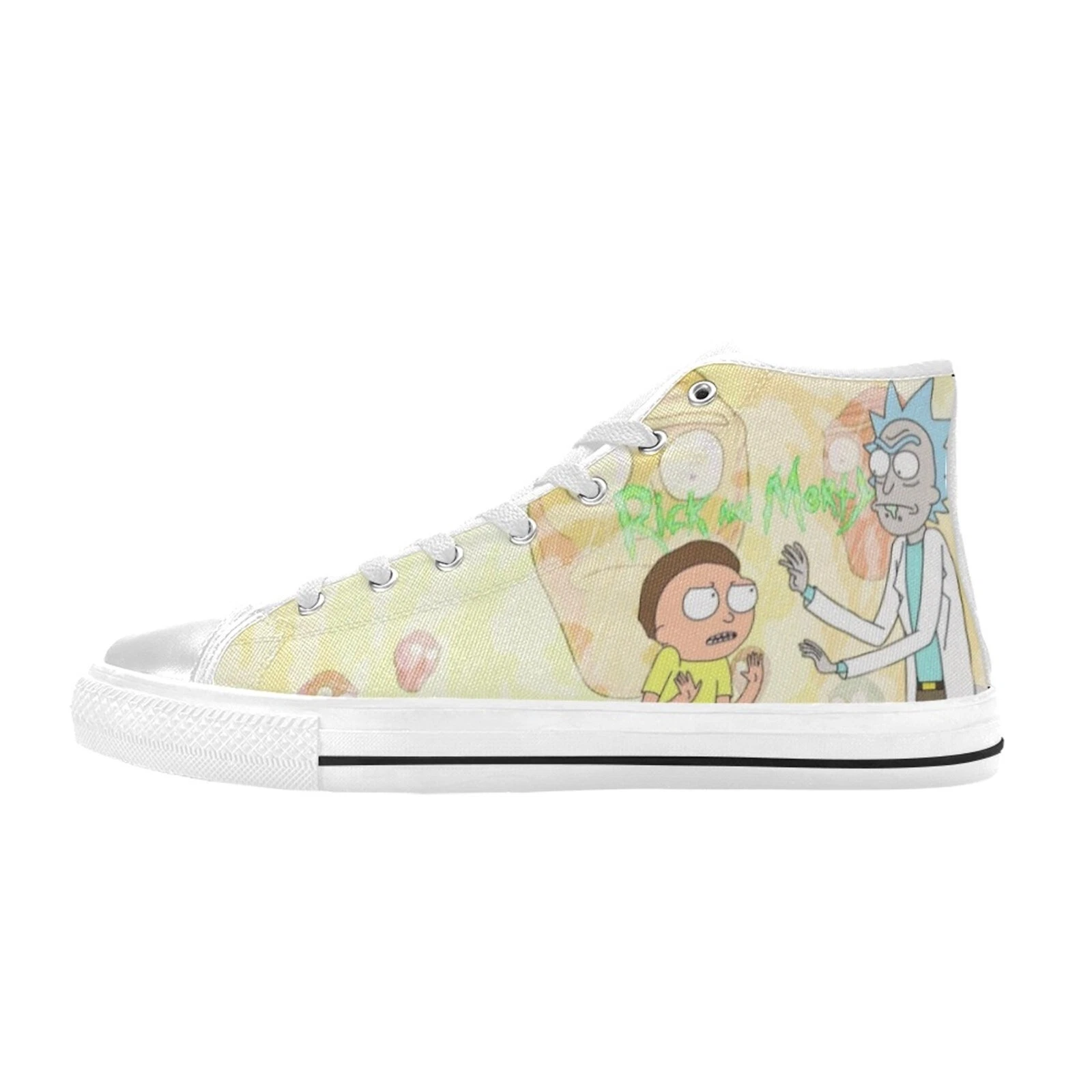 Rick and Rickandmorty Sneakers High Top Canvas Shoes
