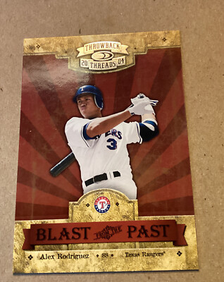2004 Throwback Threads Blast From the Past #2 Alex Rodriguez #'d 0977/1500