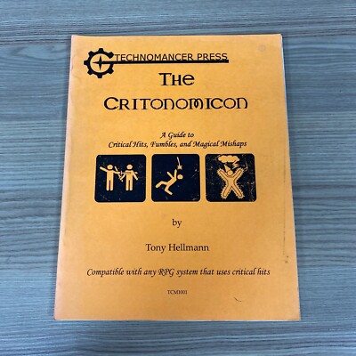 THE CRITONOMICON RPG ROLLENSPIELBUCH ERGÄNZUNG TECHNOMANCER PRESS TCM1001 2005