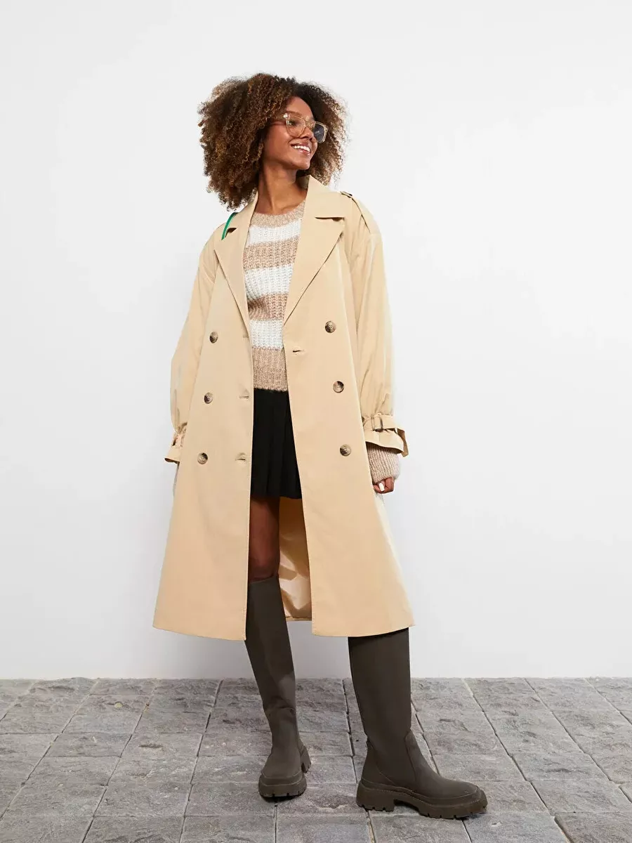 Women s Trench Coat LCW NWT European Size 36 US Small to Medium Beige