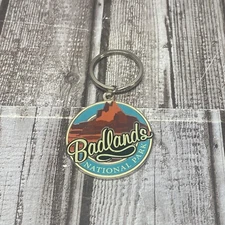 Metal Keychain Badlands National Park Brand New South Dakota Free Shipping