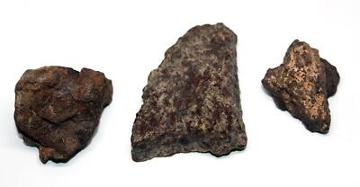 Chondrite Moroccan Stony Meteorite Lot of 3 ''B'' grade Genuine 17476