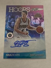 2019-20 Panini NBA Hoops Premium Stock Raef LaFrentz Hoops Ink Prizm Auto