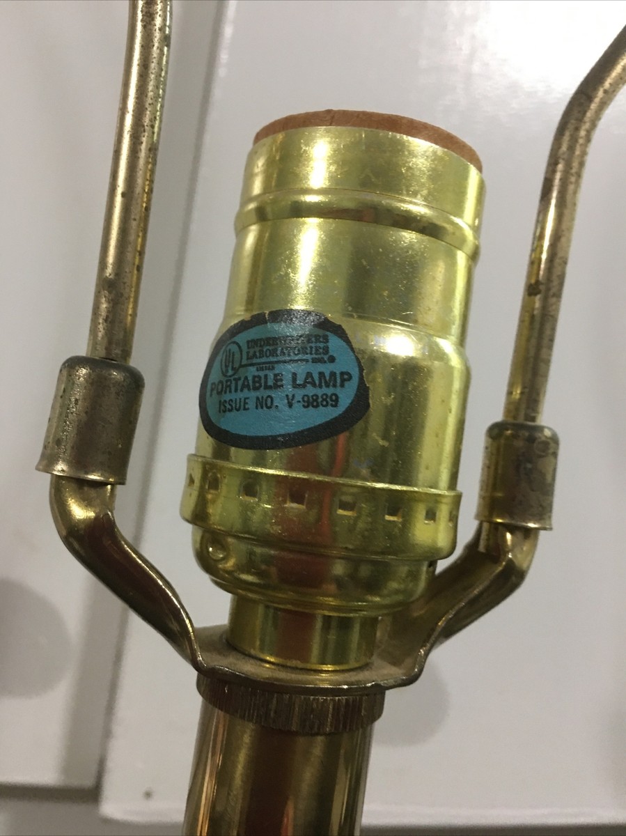 Vintage Solid Brass Lamp 35”Tall - Beautiful #584 on bottom | eBay