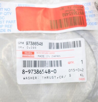 NEW OEM Isuzu Engine Crankshaft Thrust Washer 8973865480 NQR NPR