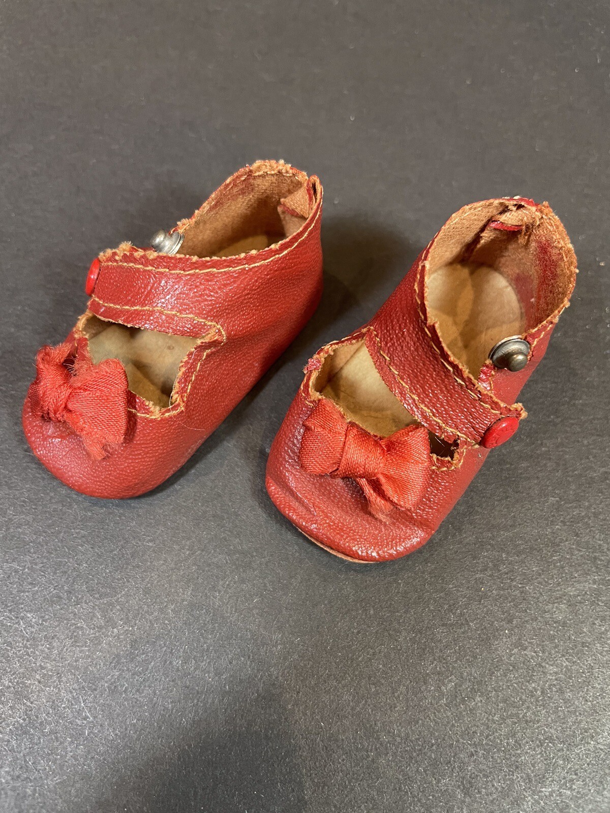 Antique Vintage Oilcloth Doll Shoes Shirley Temple Madame Alexander