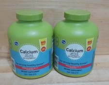 2 PACK: Calcium 600 mg w/Vitamin D3 VALUE SIZE 500 CT 20mcg Tablets KROGER BRAND