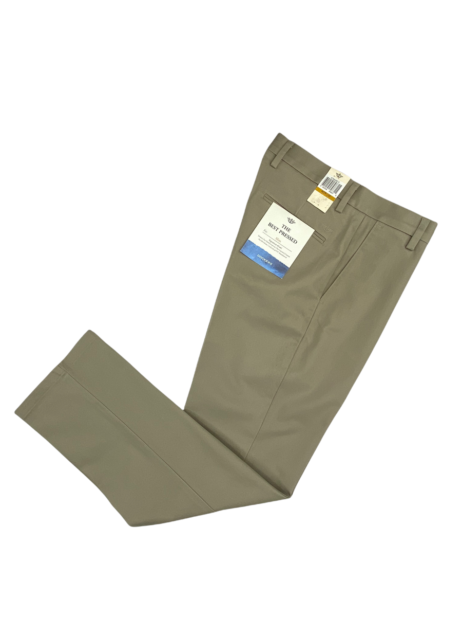 Men Size W29 L30 Pants Tan Dockers The Best Pressed Slim Fit