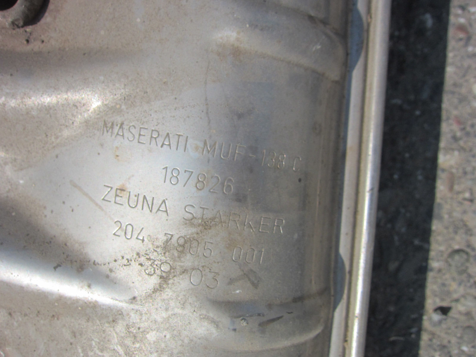 Maserati Spider / Coupe - Central Exhaust Muffler Resonator -  P/N 187826