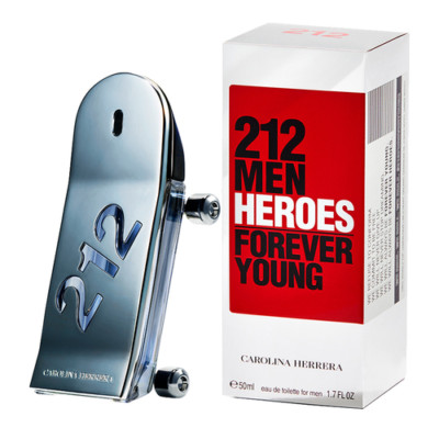 212 Men Heroes Forever Young by Carolina Herrera 3.0 Oz EDT Spray for Men