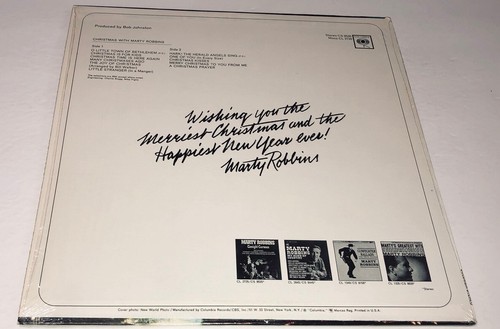 Marty Robbins Christmas With Marty Robbins Holiday Music Vinyl LP 22R - Picture 2 of 6