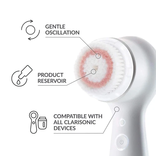 Clarisonic Mia 2 Sonic Sistema di Spazzole per la Pulizia della Pelle del Viso, 2 Velocità (Bianco) - Foto 3 di 5