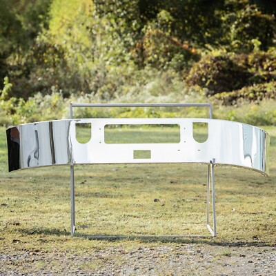 Mack CXU 613 Bumper - 16'' Chrome Aftermarket Wrap - USA - Brackets Included
