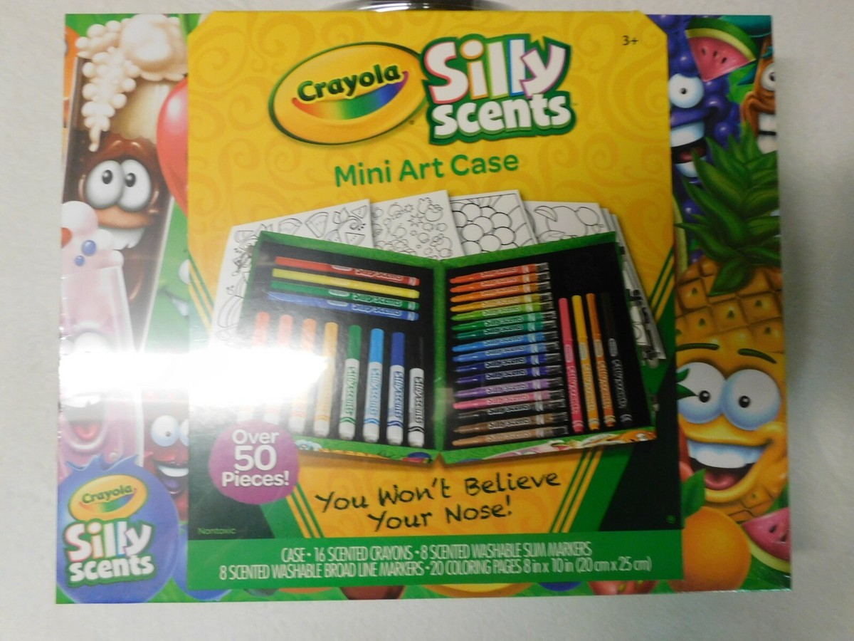 Crayola Silly Scents Mini Art Case, Over 50 Pieces, You Won't