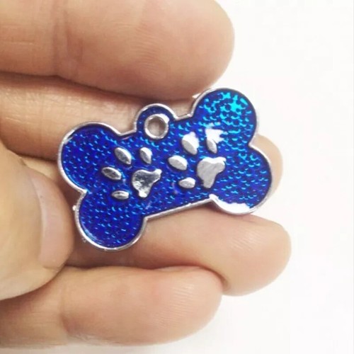 Médaille Patte ID Tag Nom Chien Chat Porte Clé pas de Gravure non Personnalisée - Photo 23/33