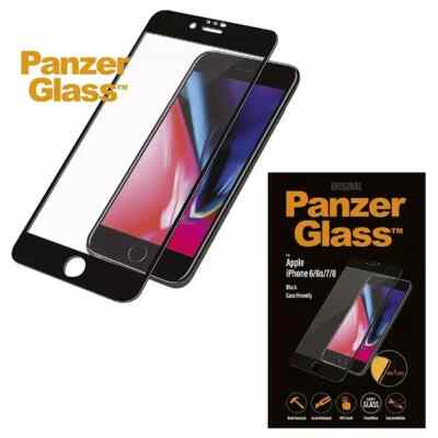 Panzer Case Friendly iPhone 6/6s/7/8/SE 2020 Hartglas Displayschutzfolie