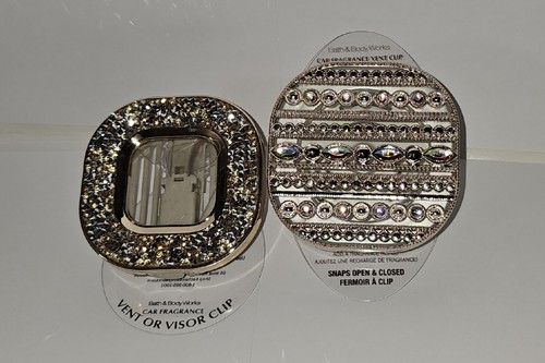 2 BATH & BODY WORKS CUENTAS DE ORO GEMAS SOPORTE PORTÁTIL AROMA VISERA DE VENTILACIÓN CLIP COCHE - Imagen 2 de 3