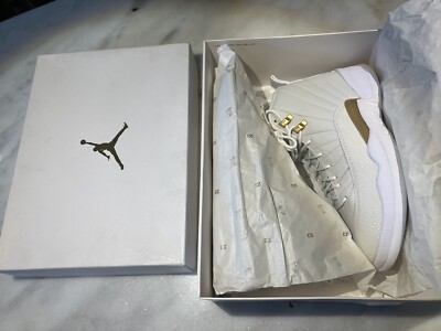 Air Jordan 12 Retro OVO White/Gold Sneakers NIB Size Mens 10 SKU