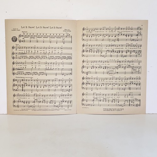 Vintage 1945 Let It Snow Let it Snow Let It Snow Noten von Jule Styne - Bild 3 von 11