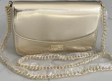 Jimmy Choo Parfums gold Handbag Purse Shoulder Bag Crossbody New