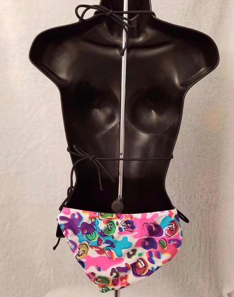 Bikini Op Junior Mujer Tanga Talla Mediana 7/9 Verde Azul Rosa Negro Púrpura Foto 4 de 4
